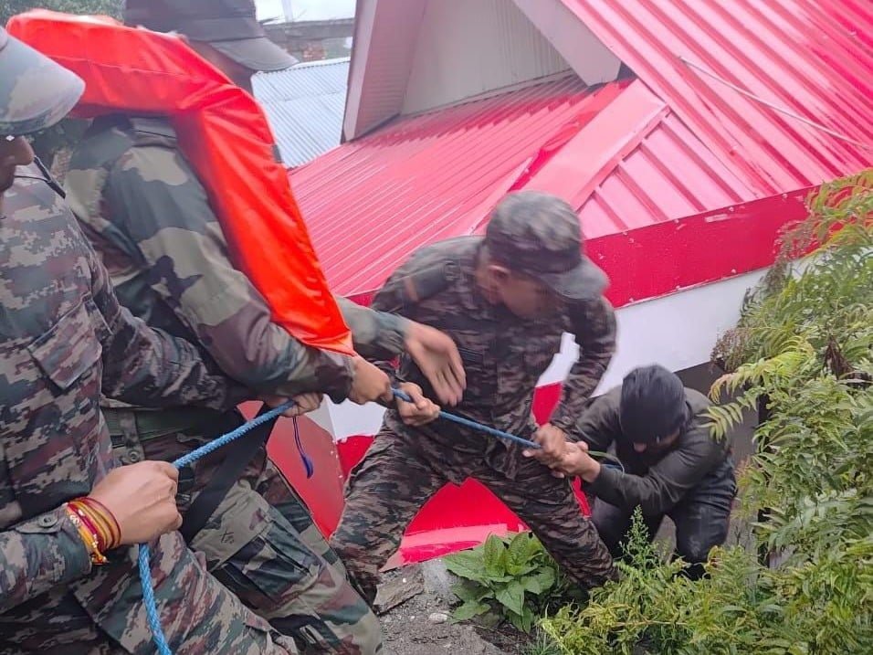 Indian Army’s rescue following the Uttarakhand flash flood in Dharali village: